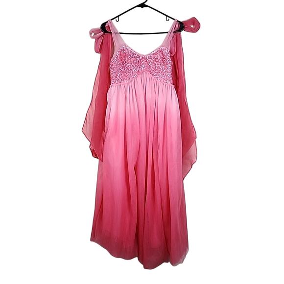 LoveShackFancy Romia Millennial Pink Ombre Hand Dye Size 0 Dress - Picture 8 of 14